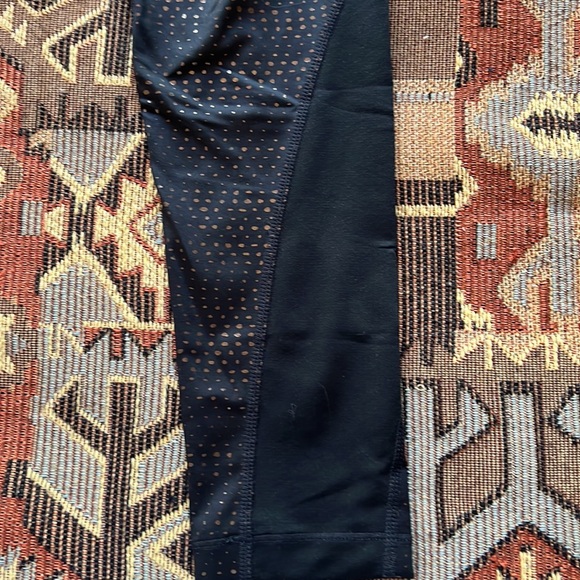 Nike Pro black with gold polka dots full length running tights. - Picture 2 of 7